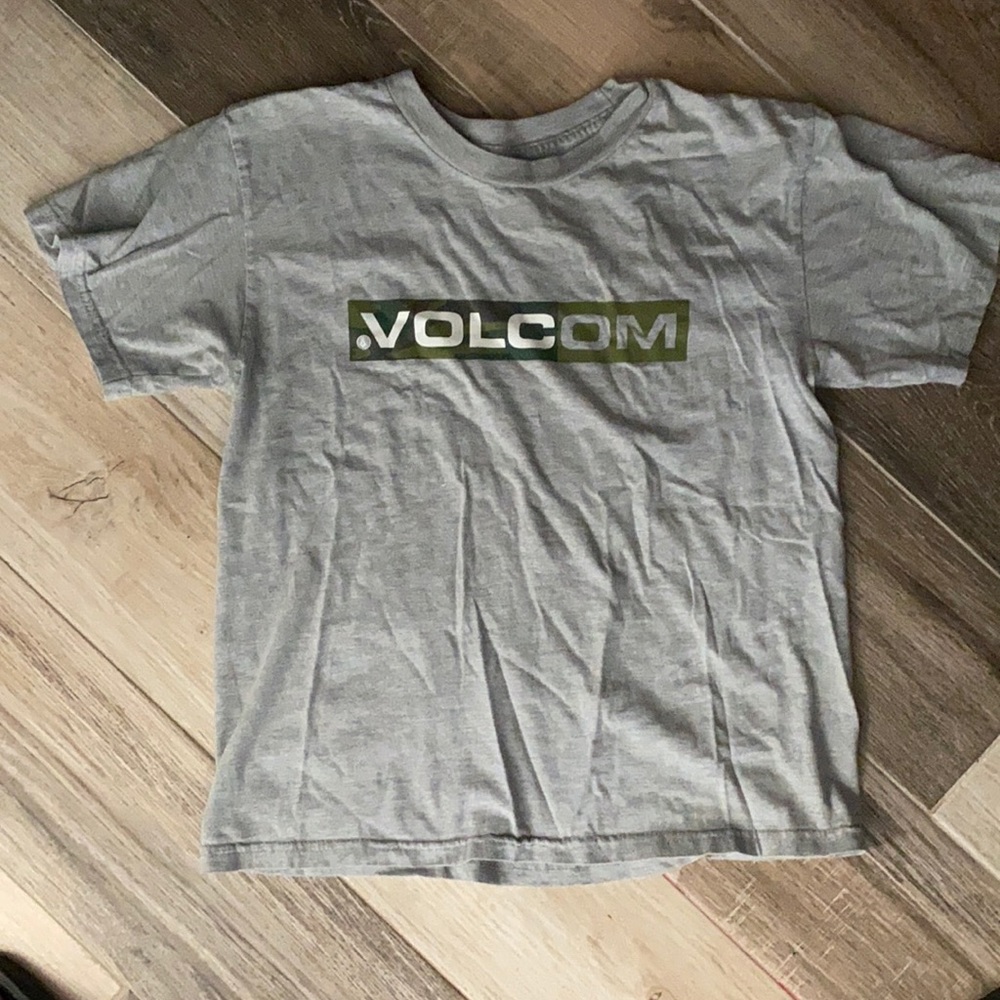 Boys Gray Volcom Tee M